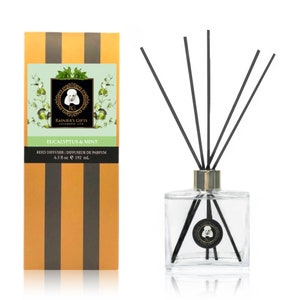 Rainier’s Gifts Reed Diffuser – Eucalyptus & Mint – 6.5 fl oz (192 mL)