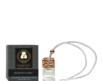 Rainier’s Gifts Car Diffuser Air Freshener – Grapefruit & Mint – 0.2 fl oz (5.9 mL)