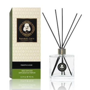 Rainier’s Gifts Reed Diffuser – Pineapple & Sage – 6.5 fl oz (192 mL)
