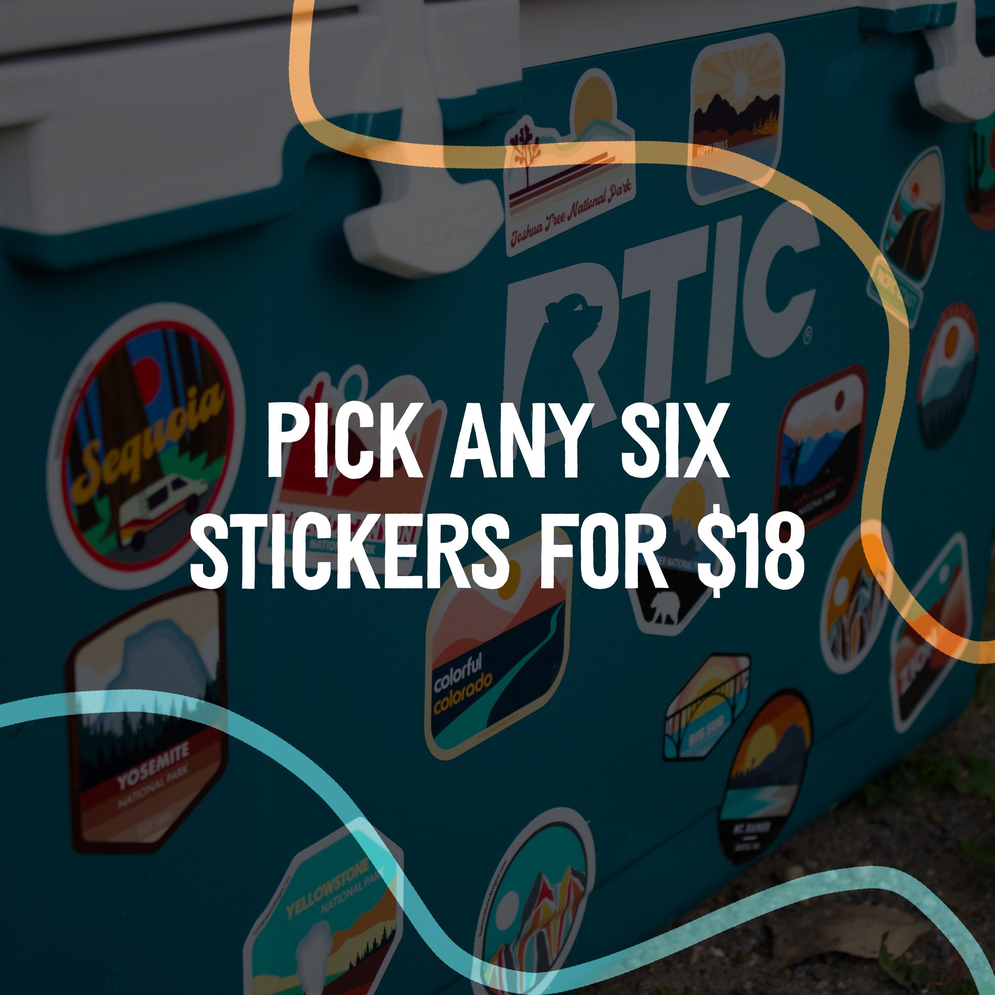 National Parks Sticker Pack - Any 6 Stickers for 18 (please Read ...