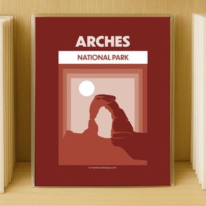 Arches Travel Print - Arches National Park Wall Art (8x10&quot;)