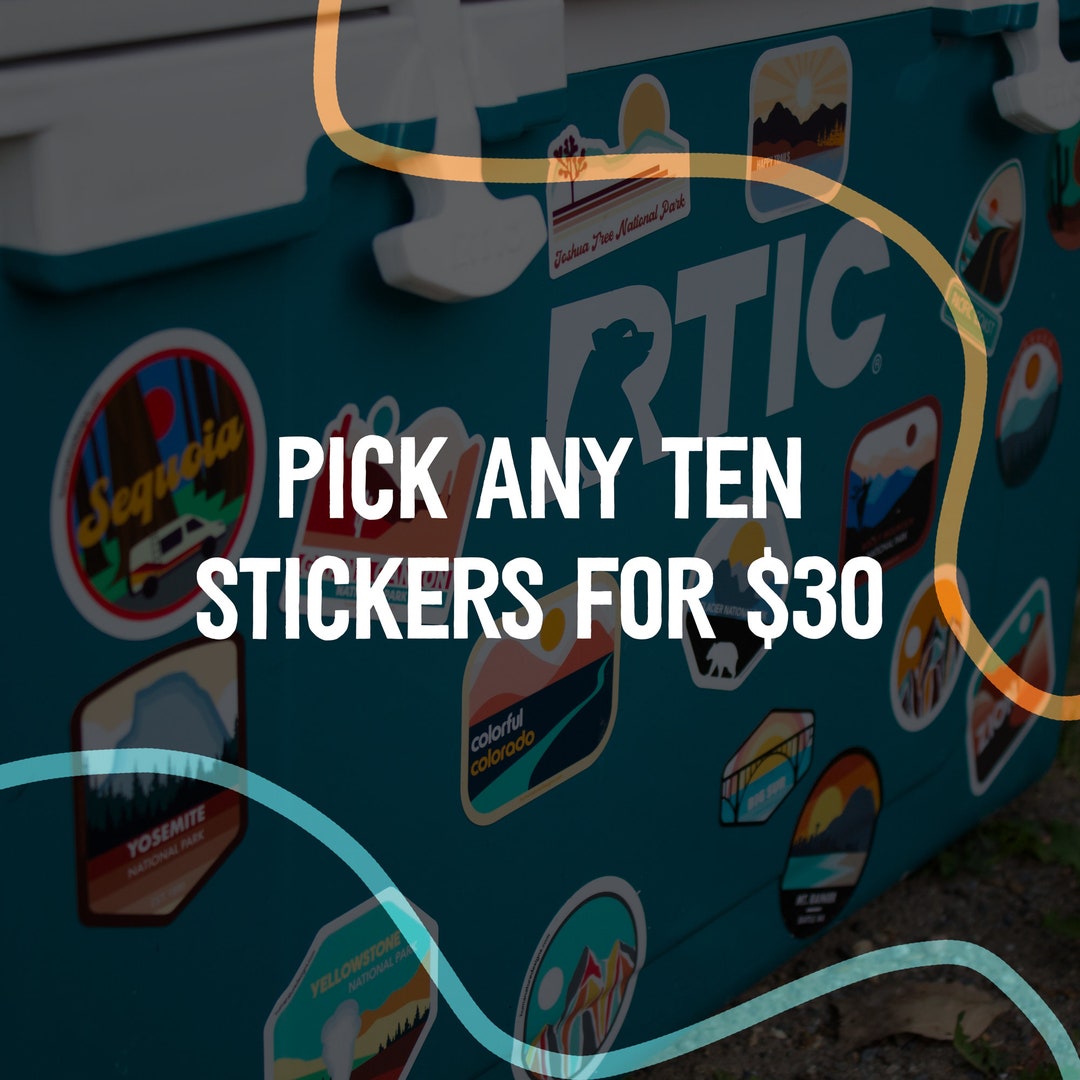 National Parks Sticker Pack - Any 10 Stickers for 30 (please Read ...
