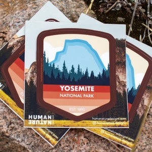 Yosemite National Park Sticker: Half Dome Vinyl Decal