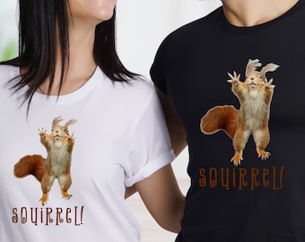 Funny Squirrel Gifts ADHD Adult Tshirt Crazy Squirrel Graphic Tee for Special Education Teacher College Student Gift for Your Best Friend