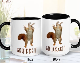 ADHD Squirrel Mug Ceramic Coffee Mug, Best Gift for Him Large Coffee Mug, our Top Selling Items for Roommate Gift, Bestie Sister in Law Gift