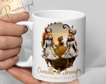 Going Away Squirrel Coffee Mug, Trending Now Gift for Coworker, Sentimental gifts for best friend moving away, Best Selling Bestie Farewell