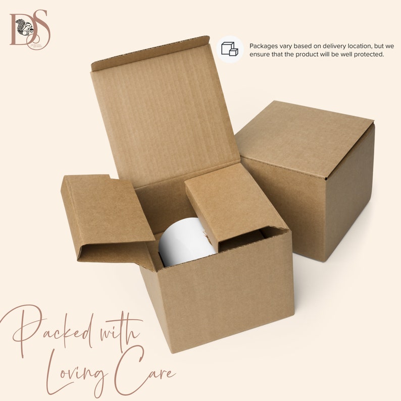 Once I create the designs of my mugs, I send them to my trusted partner to print the designs on each mug. The packaging used is a strong corrugated box that wraps around the mug snugly to prevent any damage by rough handling.