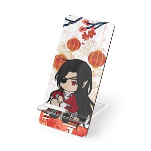 Mobile Display Stand for Smartphones/ Hualian/ Hua Cheng/ TGCF/ Heaven&#39;s Official Blessing/ Tian Guan Ci Fu/ Danmei/ Anime