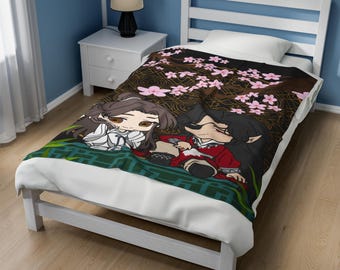 Velveteen Plush Blanket/ Hualian/ Hua Cheng/ Xie Lian/ TGCF/ Heavens Official Blessing/ Anime/ Danmei