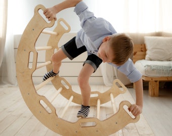 baby climbing frame wooden