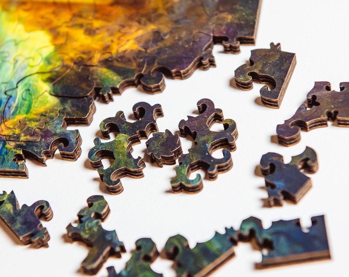 Wood puzzle for adults 700 pcs Custom jigsaw puzzles Peace on Etsy