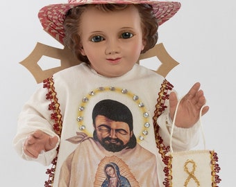 Trajecito de Juan Diego para Niño Dios con accesorios Incluidos/Baby Jesus Outfit