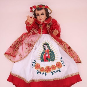 Trajecito de Nino dios de Las Rosas para Niño Dios con accesorios Incluidos/Baby Jesus Outfit