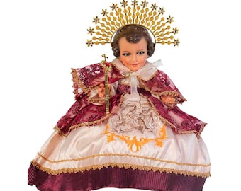 Trajecito Sagrada Familia para Niño Dios con accesorios Incluidos/Baby Jesus Outfit