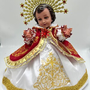 Trajecito de Nino dios Sagrado Corazon para Niño Dios con accesorios Incluidos/Baby Jesus Outfit