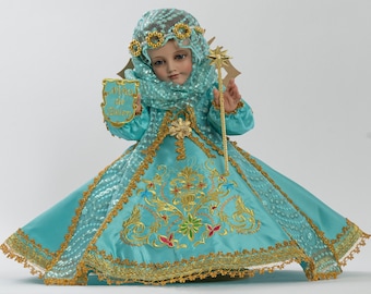 Trajecito de Niño de Belen para Niño Dios con accesorios Incluidos/Baby Jesus Outfit