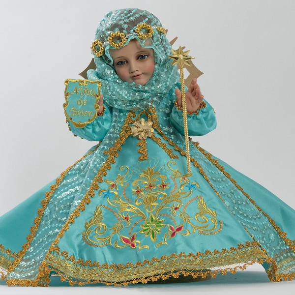 Trajecito de Niño de Belen para Niño Dios con accesorios Incluidos/Baby Jesus Outfit