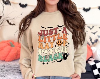 Sudadera gótica oscura de Halloween / Temporada espeluznante / Ropa de otoño / Tendencia