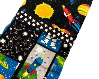 Pillowcase Novelty Space Themed Pattern With French Seam