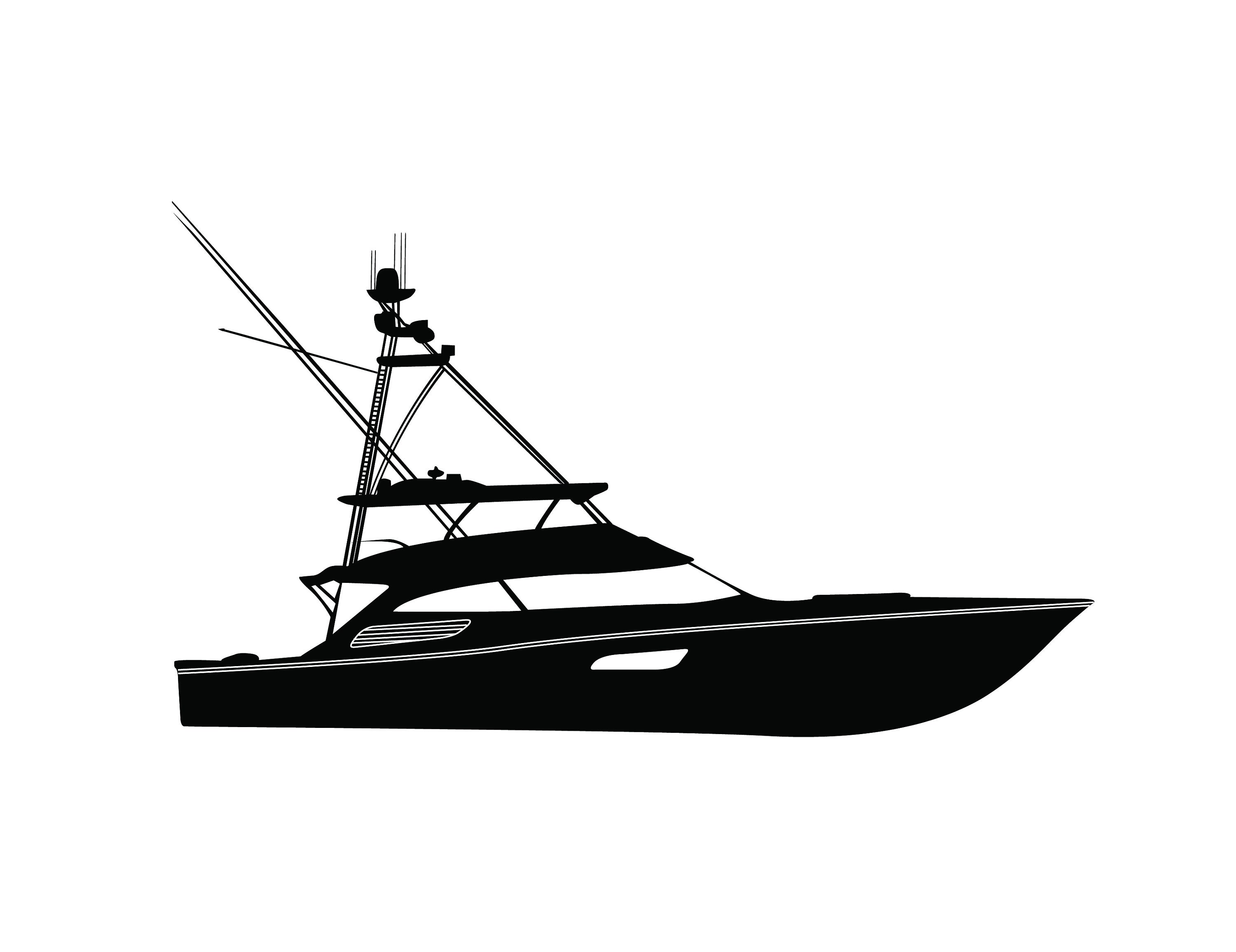 yacht boat outline