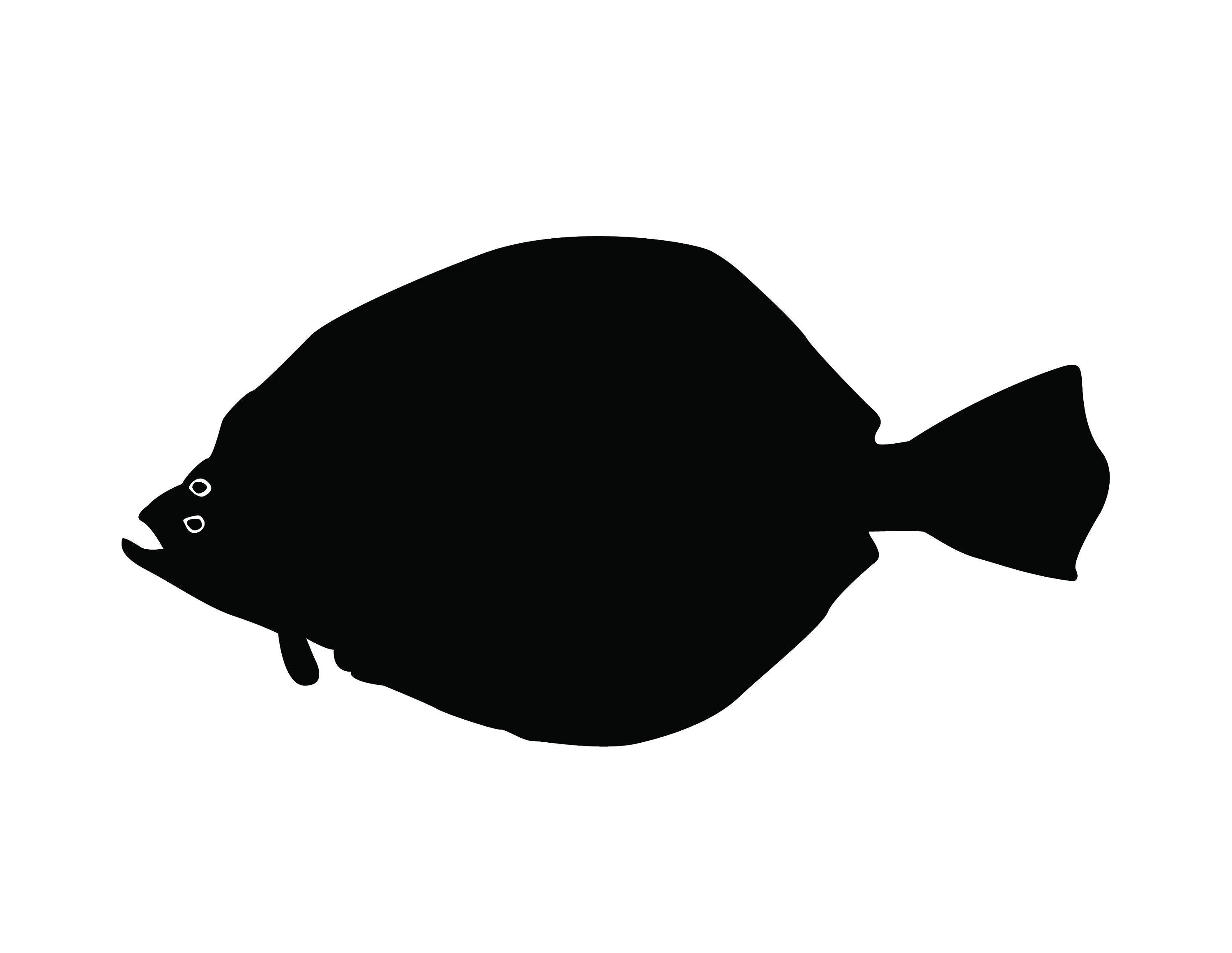 Disney Flounder Silhouette
