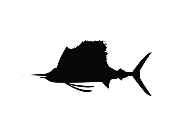 Download Fish Sailfish Ocean Fish Offshore Fishing Svg Png Jpeg Cut Etsy