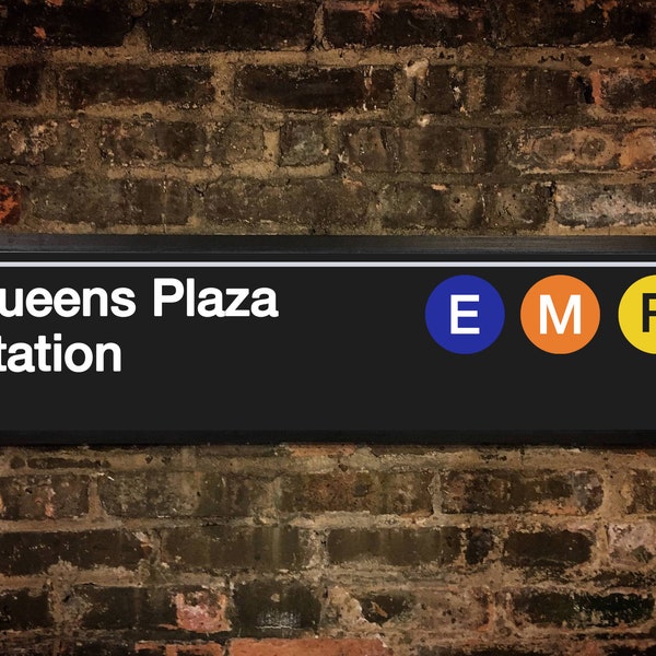 Signes personnalisés de métro de NYC