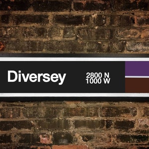 Customized Chicago L Sign Poster (Any size)