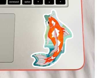 Koi Fish Sticker | Nishikigoi | Fish Art | Fish Tank | Laptop Decal