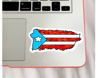 Puerto Rico Sticker | La Bandera de Puerto Rico | Flor de Maga | Puerto Rico Culture | Puertorican Flag Sticker | Puerto Rico Flag |
