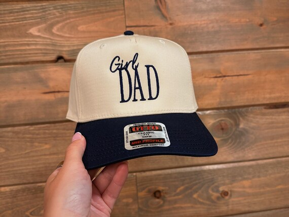 Girl Dad Hat | Modern Dad Hat | Minimal Embroidered Snapback | Proud Girl Dad Cap | Neutral Everyday Hat