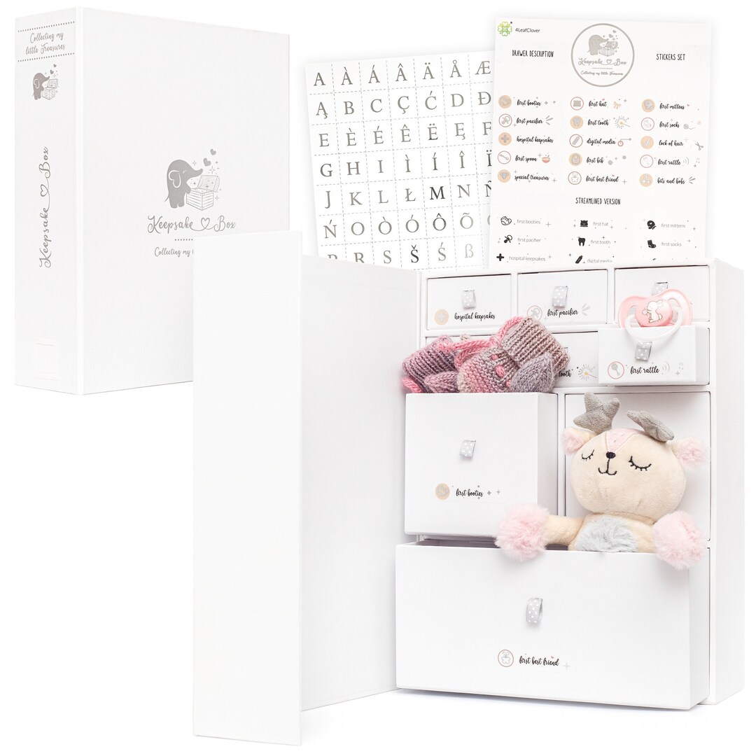 Personalized Baby Keepsake Box, Baby Memory Box, Luxury Baby Shower ...