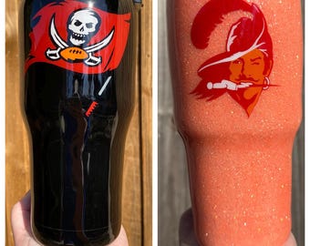 Creamsicle Tampa Bay Buccaneers NFL Custom stainless steel cup tumbler yeti