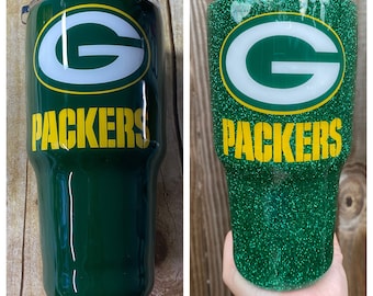 Green Bay Packers NFL Custom stainless steel cup tumbler yeti