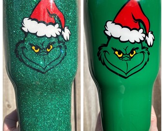 Grinch Custom stainless steel cup tumbler yeti