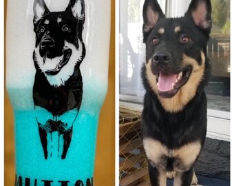 Custom Dog Stainless Steel Cup Tumbler Yeti