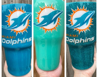 Dolphins FL Custom stainless steel cup tumbler yeti