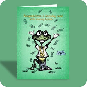 Carte sarcastique | CARTE PAS D'ARGENT | Drôle | Illustration