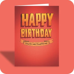 Carte d'anniversaire humoristique | DIRECTIVES #2 | Sarcasme | Performances | Illustration