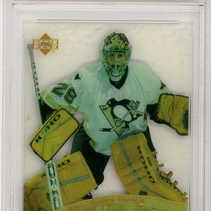 2003 Upper Deck Ice Marc-Andre Fleury Graded Rookie Card Sample #90 PSA 8