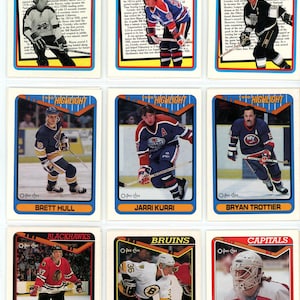 1990/91 OPC O-Pee-Chee NHL Hockey Karte Komplettset + Russische Super Series Einsätze (550 Karten)