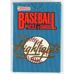 1986 Donruss Highlights Set de casse-tête et de cartes de baseball (56 cartes)