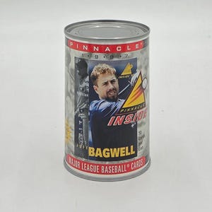 Lata coleccionable de tarjetas de béisbol Pinnacle Inside MLB de 1997 (10 tarjetas) de Jeff Bagwell