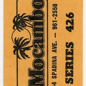 Grand Funk Railroad / Pfefferbaum Vintage Konzertkarte El Mocambo (Toronto, 1971)