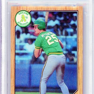 Tarjeta de béisbol Topps Mark McGwire n.° 366 de 1987, calificación BGS 9.5