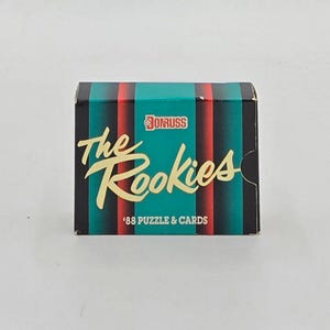 Juego de rompecabezas y cartas de béisbol Donruss The Rookies de 1988 (56 cartas)