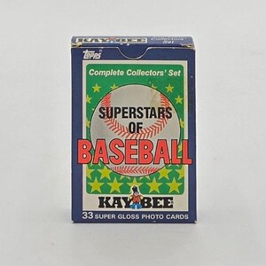 1988 Topps Kaybee Superstars of Baseball Cards Set de collection complet (33 cartes)