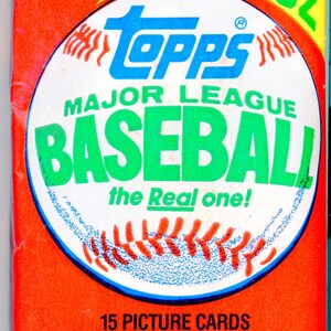 Paquete de cera Topps Baseball de 1982 (1) Posible tarjeta de novato de Cal Ripken