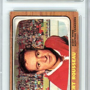 1966 Topps Bobby Rosseau Gradierte Karte #7 GMA 2