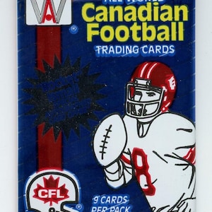 1991 AW Sports All World Canadian Football-kaartenpakket (9 kaarten)